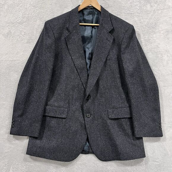 Barrington Vintage Tweed Blazer Men's 44L‎ Two Button Single Vented